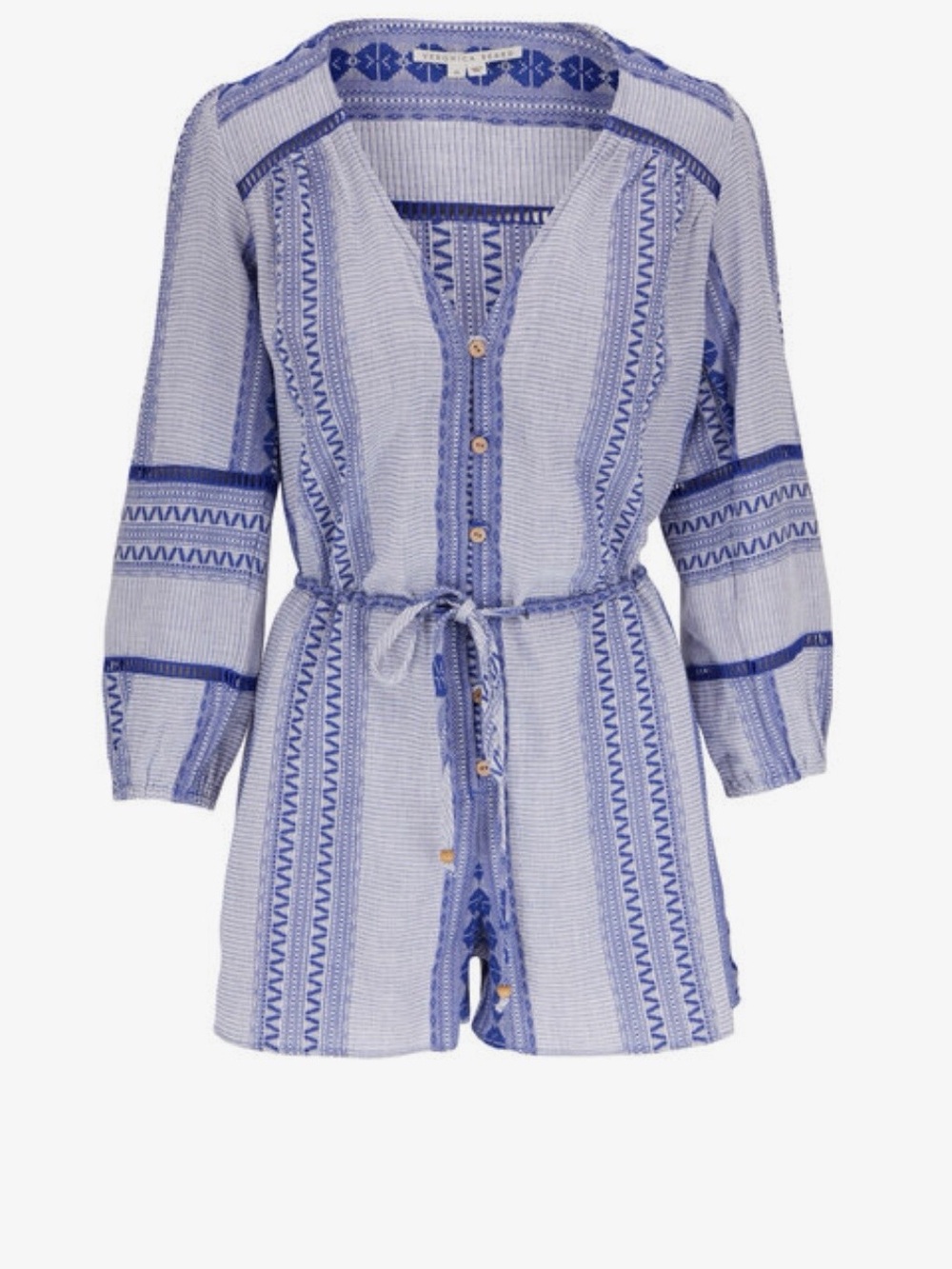 Veronica Beard Blue and White Romper